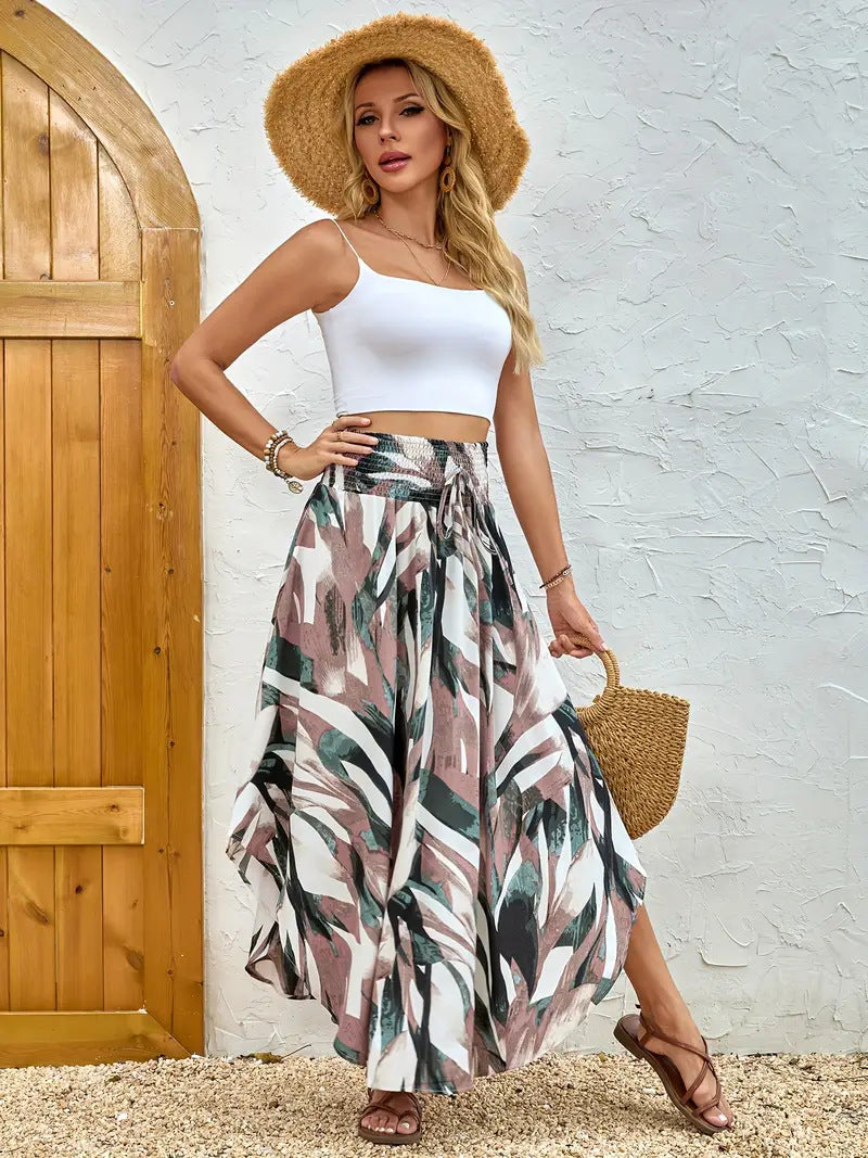 Personality Printed A- Line Skirt Casual