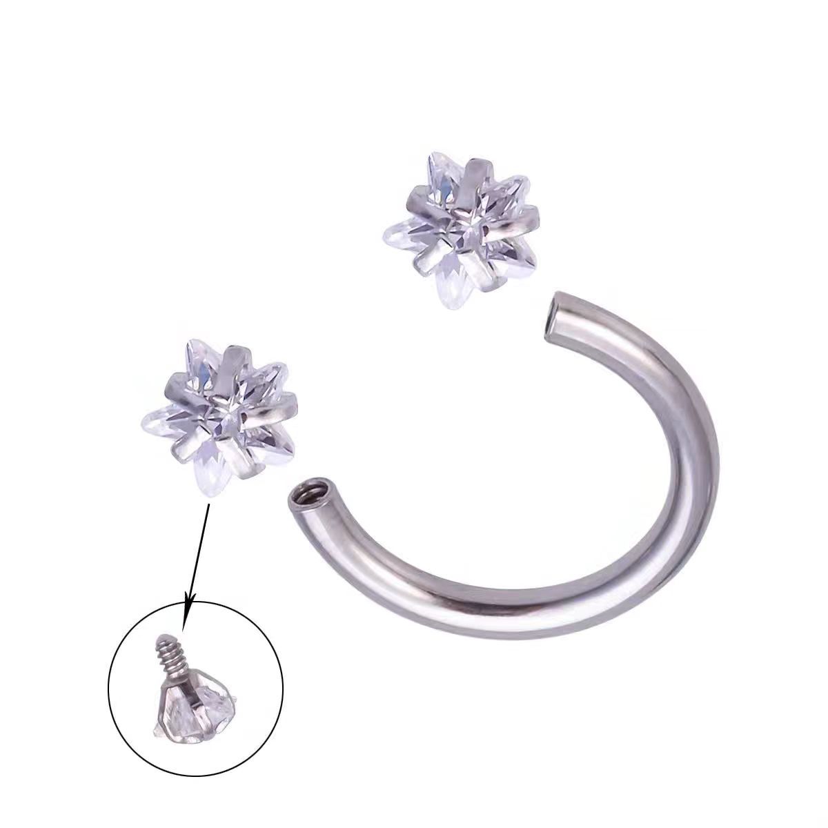 Stainless Steel C-shaped Horseshoe Ring Nose Studs Are A Bestseller In Europe And The United States
