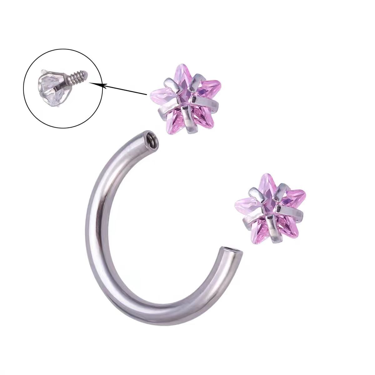 Stainless Steel C-shaped Horseshoe Ring Nose Studs Are A Bestseller In Europe And The United States