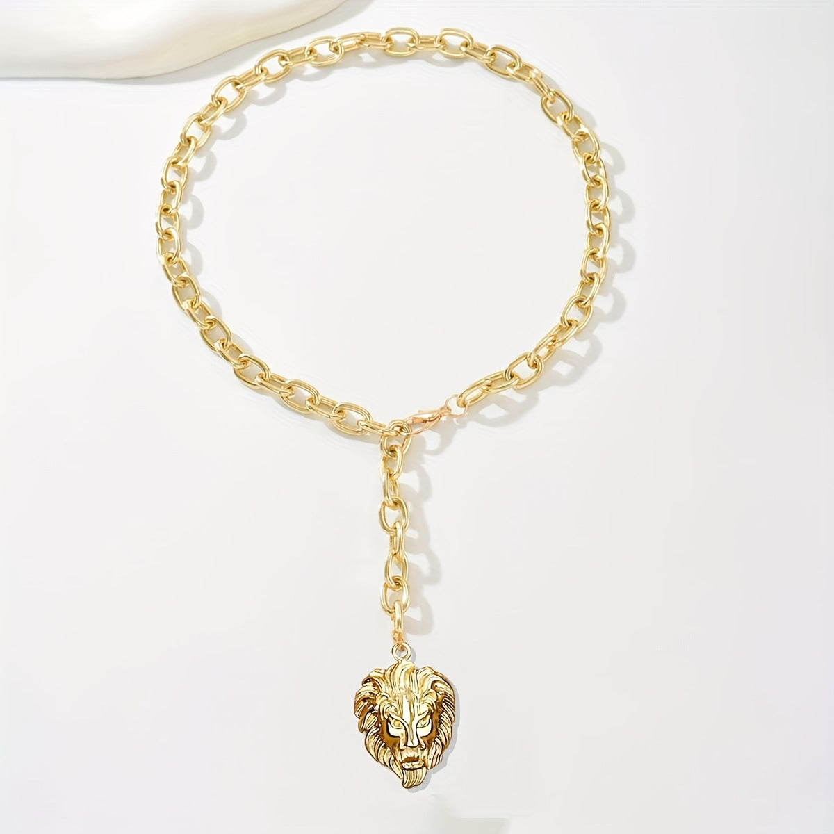 Retro Lion Head Necklace For Men And Women